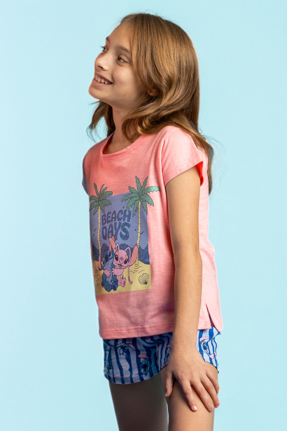Pijamas de manga corta de niña (4-11 años)