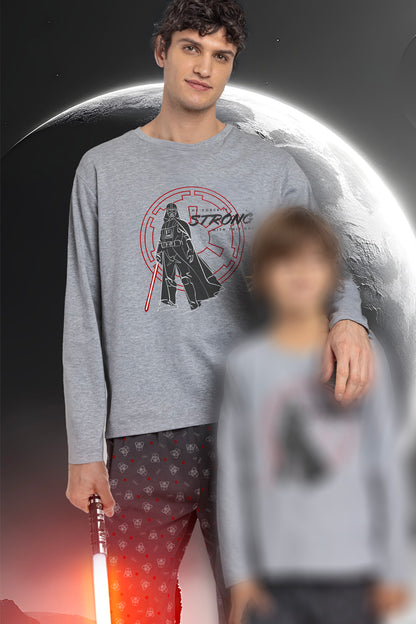 PIJAMA MANGA LARGA HOMBRE THE FORCE IS STRONG