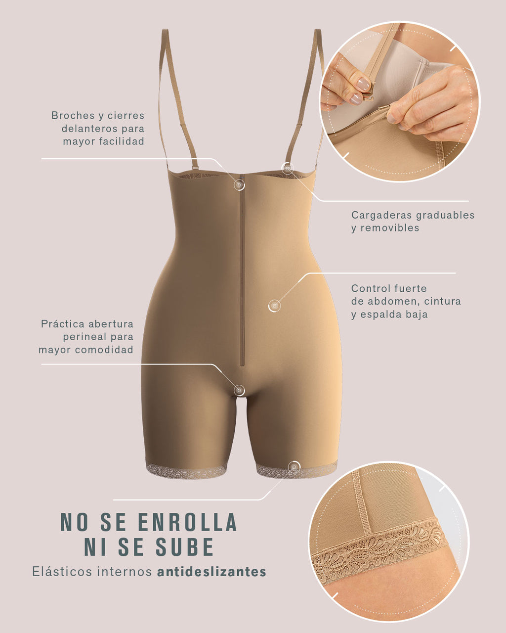 FAJA COMPRESION FUERTE EFECTO PUSH UP EN GLUTEOS 18486