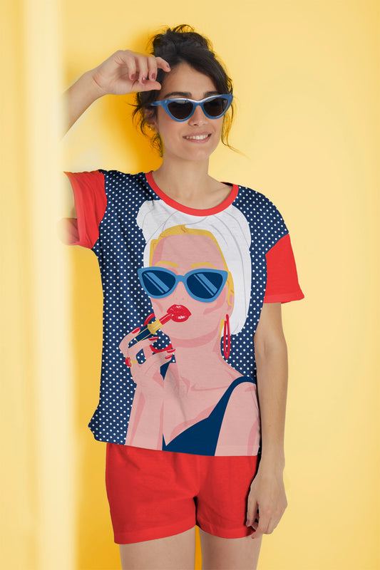 PIJAMA MANGA CORTA GLAMOUR GIRL