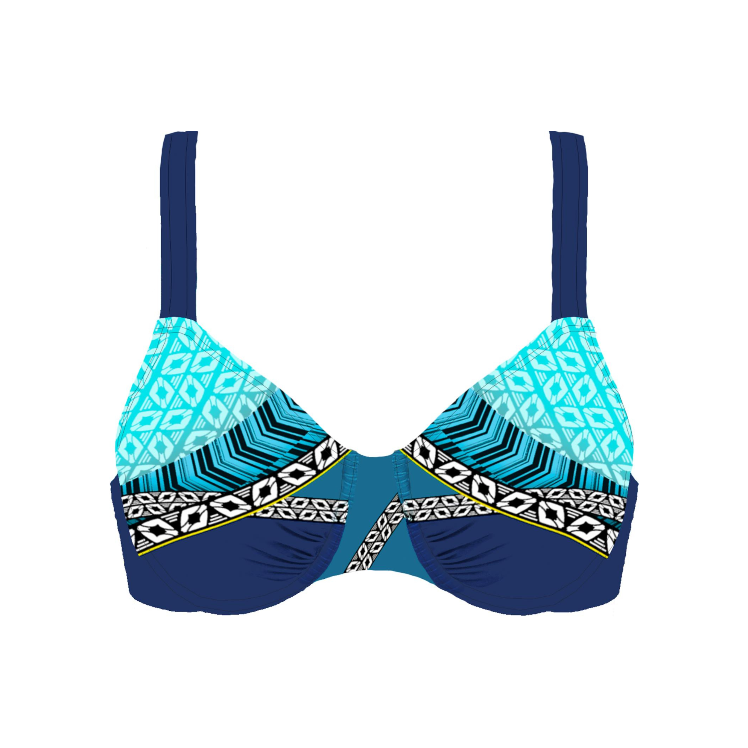 BIKINI CON ARO SIN RELLENO BLUE HORIZON