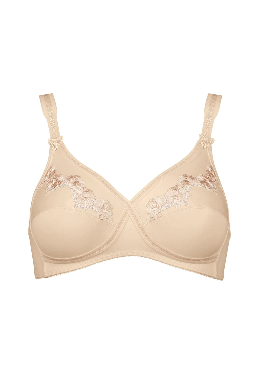 SUJETADOR SIN ARO SIN RELLENO ELASTI CROSS + COTTON N