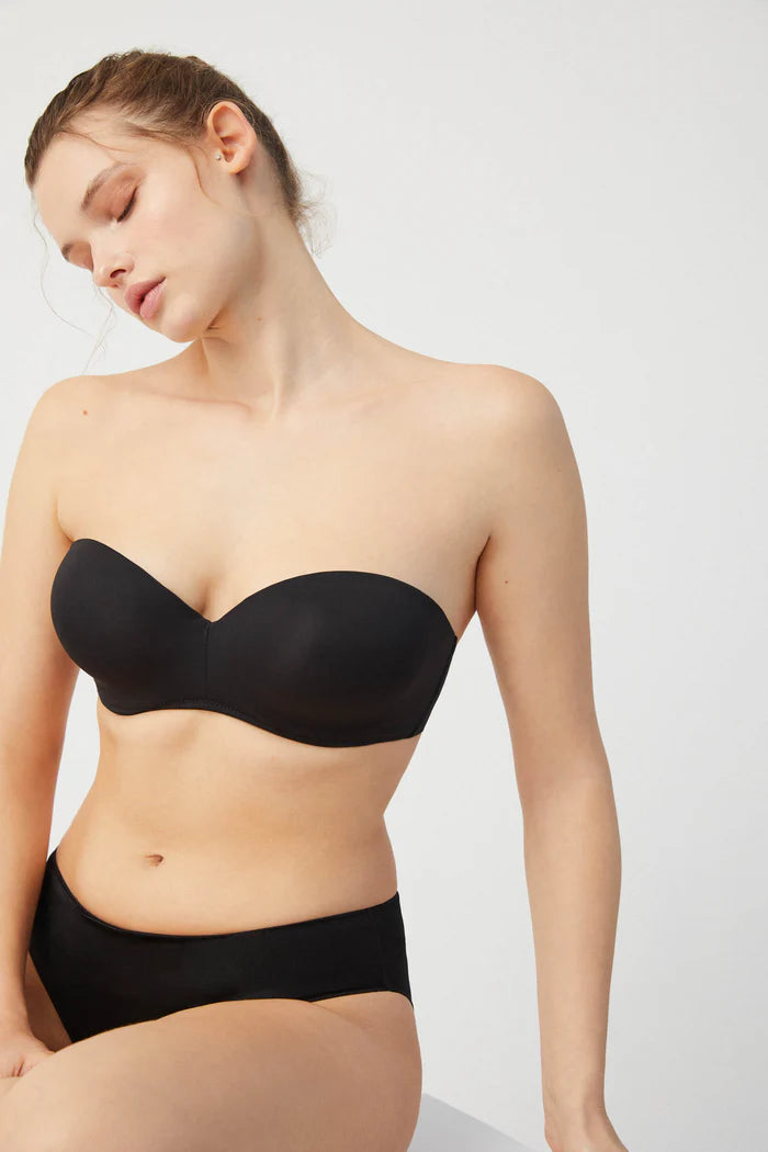 SUJETADOR PUSH UP TIRANTES DESMONTABLES SEMI-BANDEAU 10017