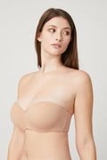 SUJETADOR PUSH UP TIRANTES DESMONTABLES SEMI-BANDEAU 10017