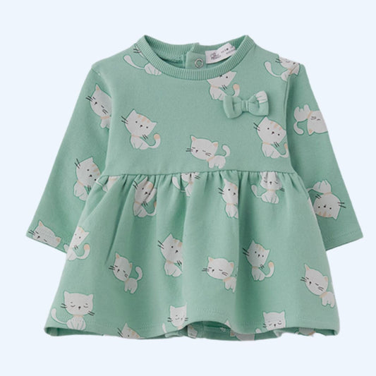 VESTIDO INFANTIL BEBÉ NIÑA GATITOS