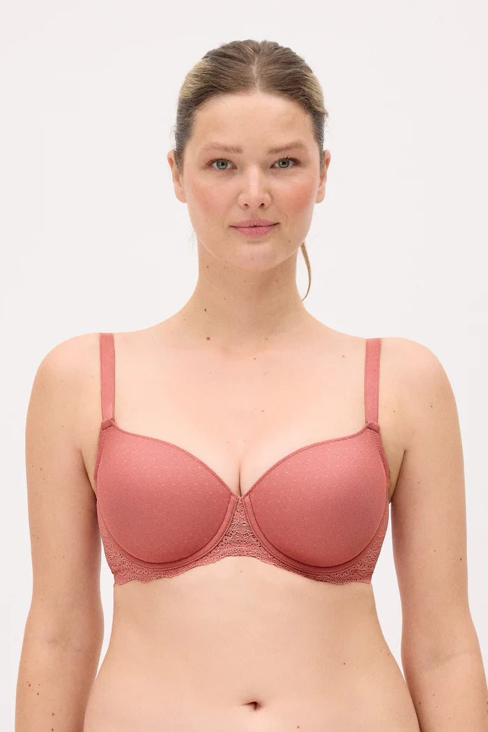 CONJUNTO SUJETADOR CON ARO CON RELLENO Y BRAGA MIDI