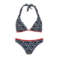 BIKINI AL CUELLO DISEÑO LINEAS ASIMETRICAS