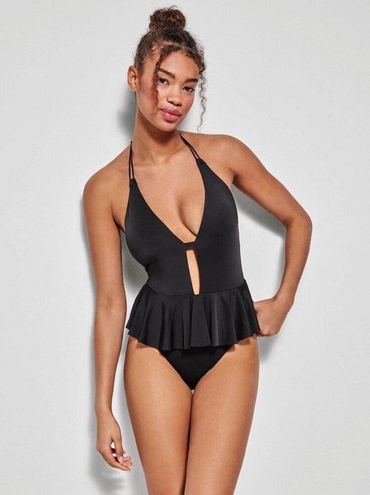 BAÑADOR AL CUELLO BASIC BLACK