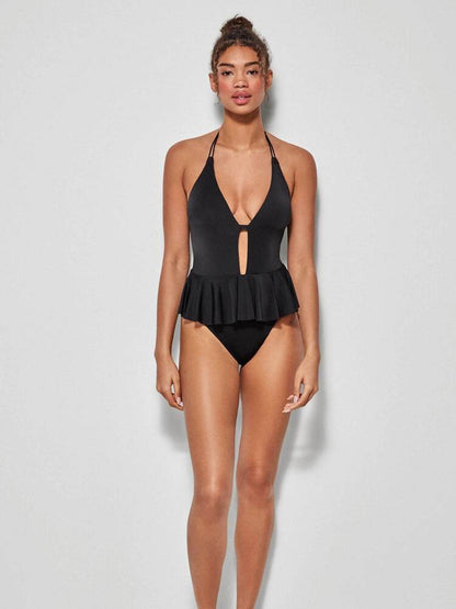 BAÑADOR AL CUELLO BASIC BLACK