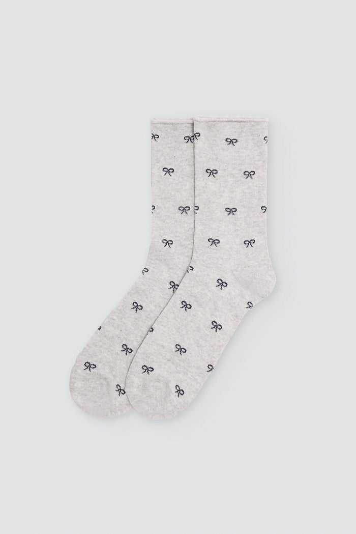 Pack 3 calcetines mujer sin puño lazos libélulas corazones Ysabel Mora