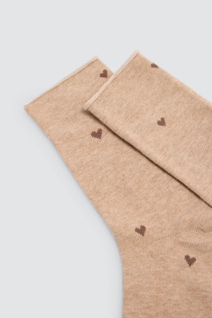 Pack 3 calcetines mujer sin puño marrón beige granate