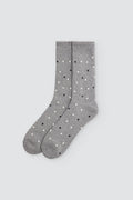 Calcetines térmicos mujer gris con lunares