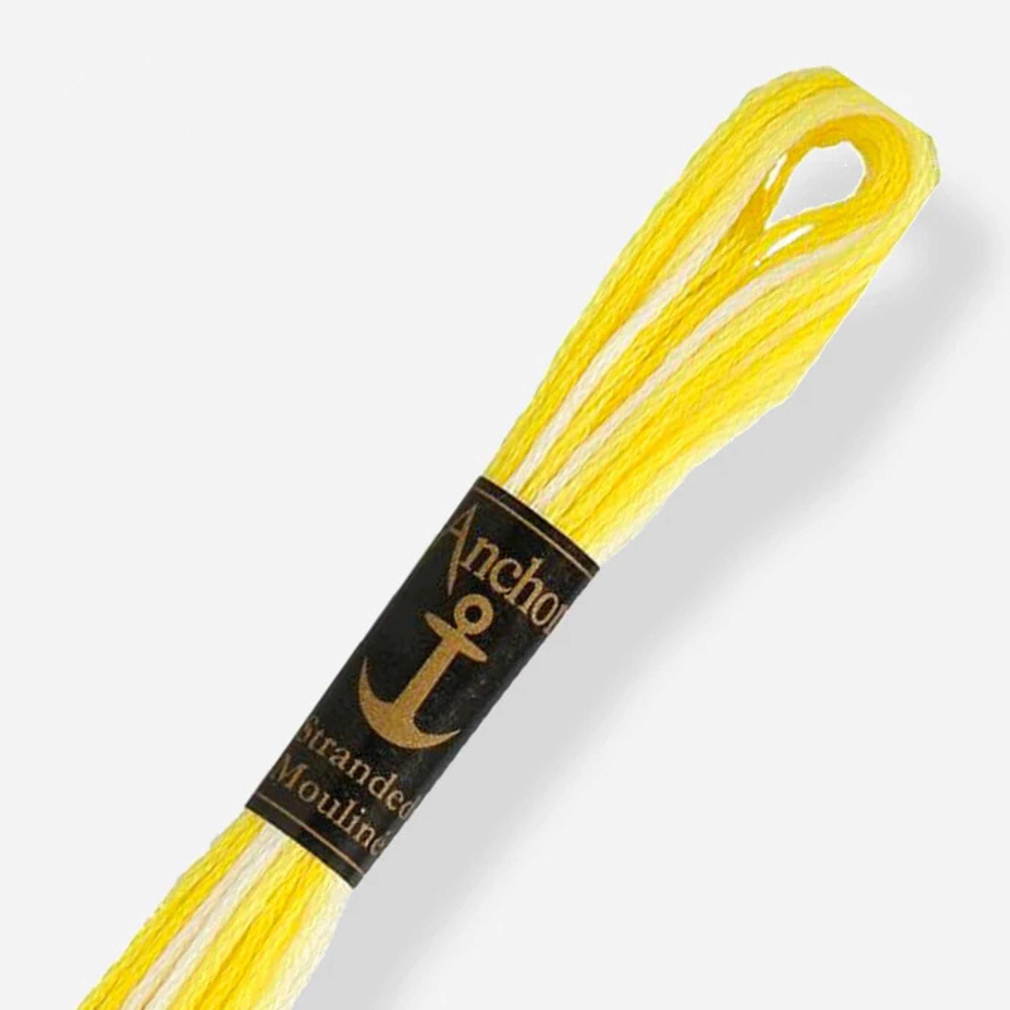 1217 AMARILLO Y BLANCO MADEJA MATIZADA PUNTO DE CRUZ 8M ANCHOR