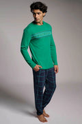 Pijama Hombre Verde Cuadros