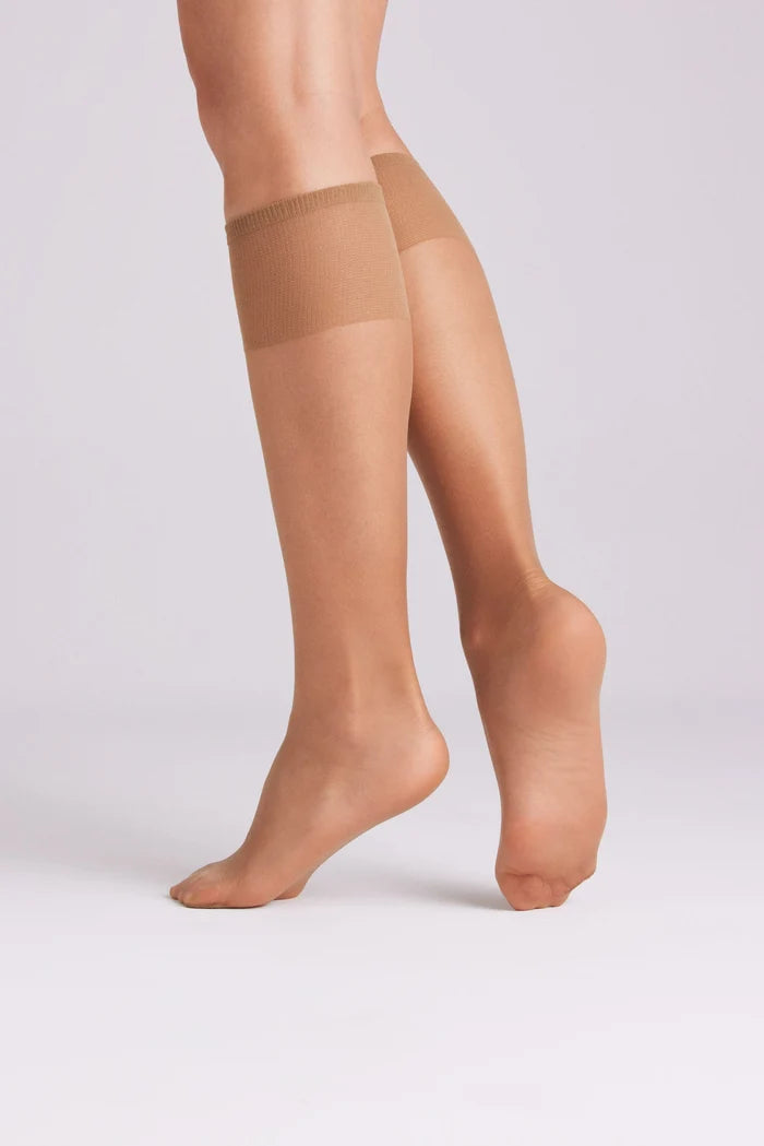 Pack-2 medias largas puntera invisible 15 denier