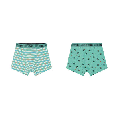 PACK-2 BOXERS INFANTIL NIÑO PALM STRIPES