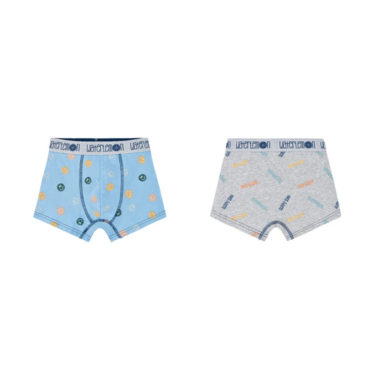 PACK-2 BOXERS INFANTIL NIÑO HAPPY FACE