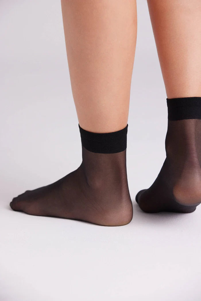 PACK-2 MEDIAS CALCETINES TOBILLEROS PUÑO ANTIPRESION 15 DENIER