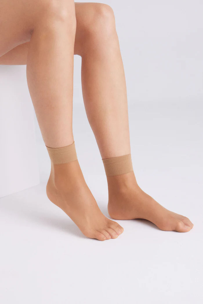 PACK-2 MEDIAS CALCETINES TOBILLERAS 10 DENIER