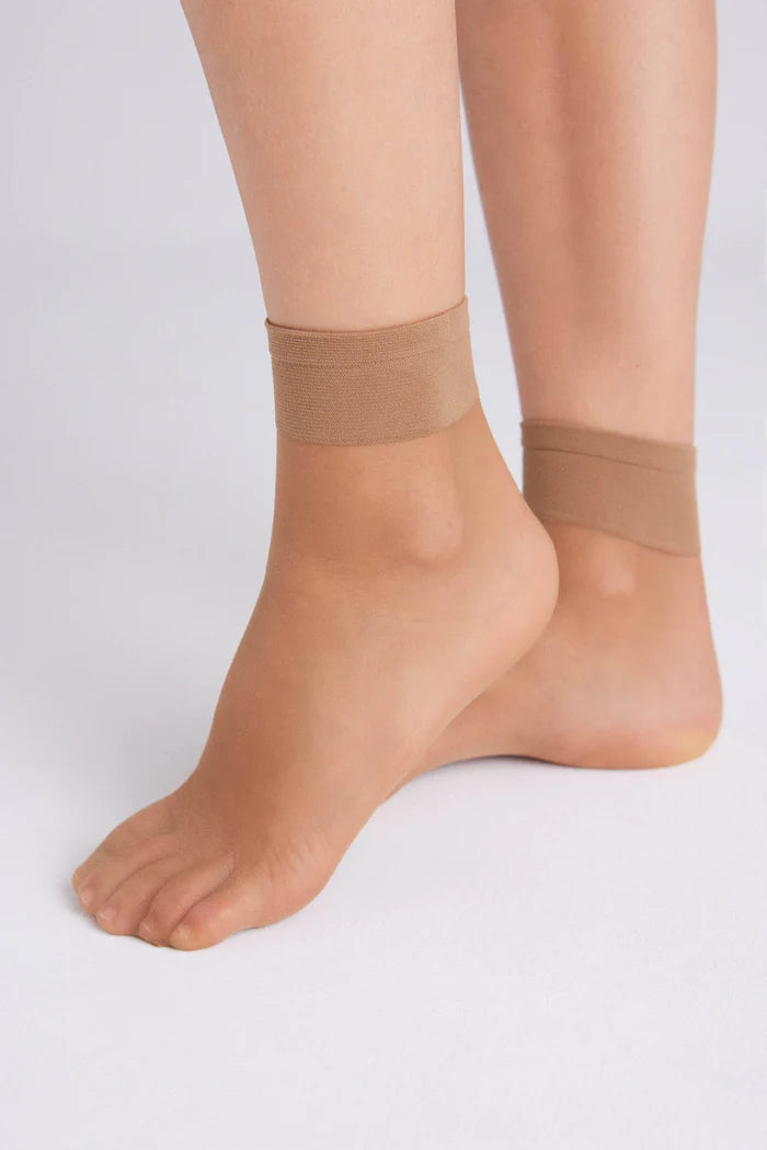 PACK-2 MEDIAS CALCETINES TOBILLERAS 10 DENIER