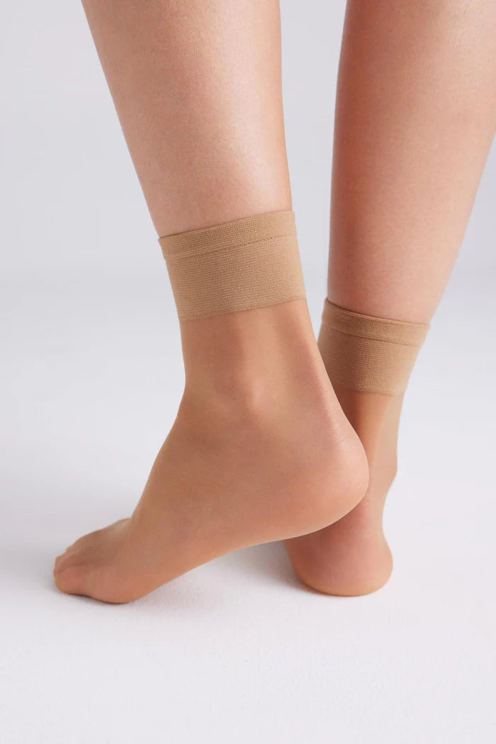 PACK-2 MEDIAS CALCETINES TOBILLERAS 10 DENIER