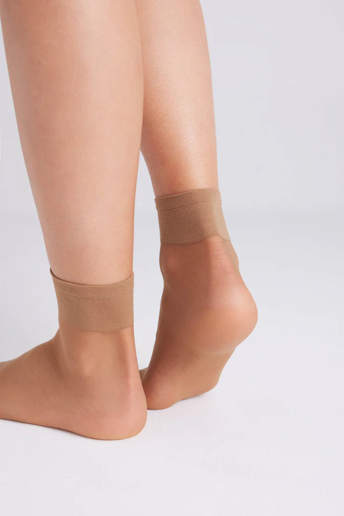 PACK-2 MEDIAS CALCETINES TOBILLERAS 10 DENIER