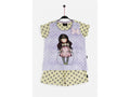 PIJAMA INFANTIL MANGA CORTA GORJUSS CON LUNARES Y LACITO