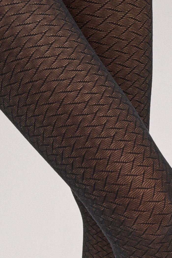 PANTY ESTAMPADO EFECTO ESPIGA 20 DENIER
