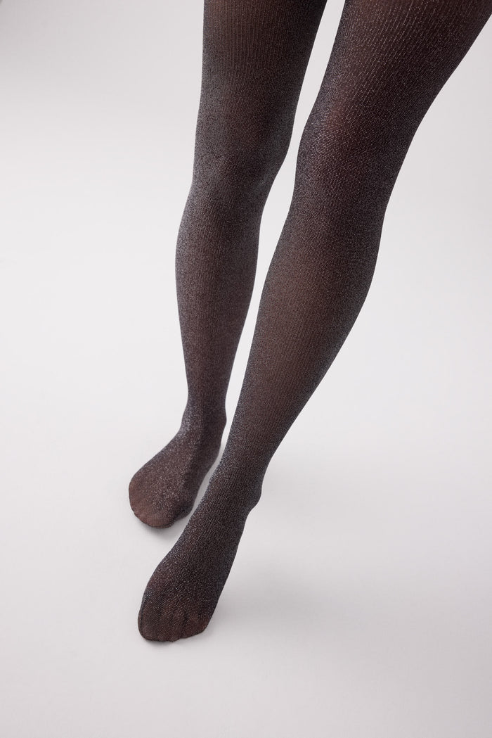 Panty negro con brillo 20 deniers