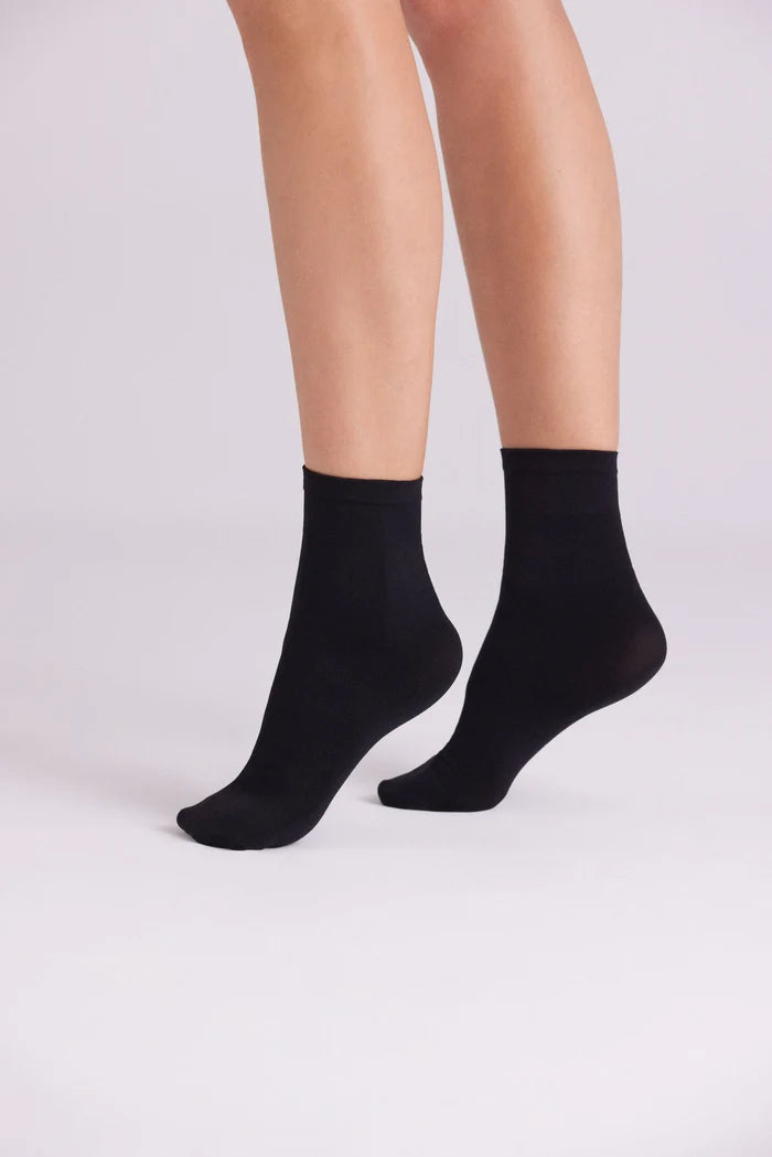 Tobillero 70 DEN negro para mujer