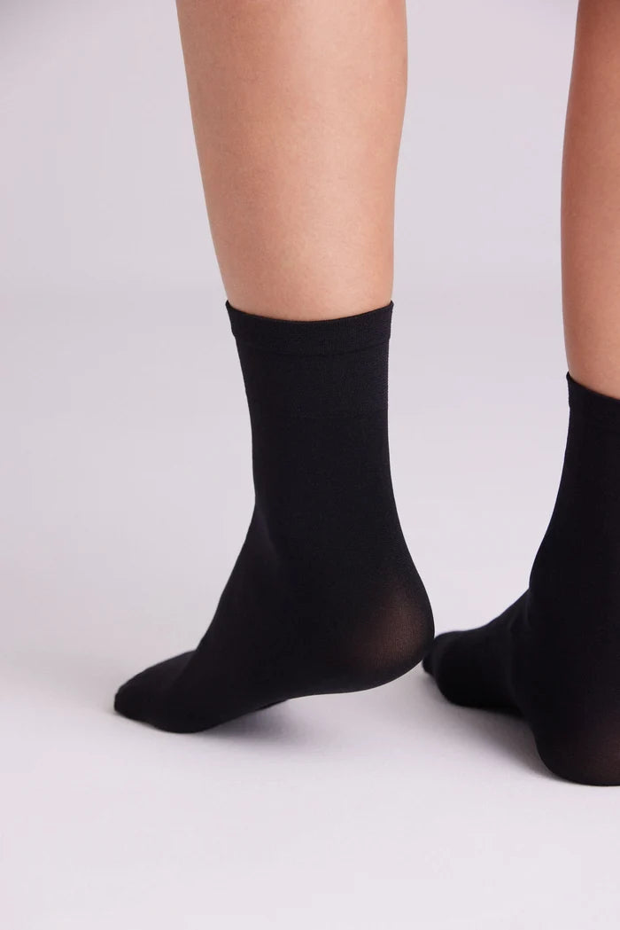Tobillero 70 DEN negro para mujer