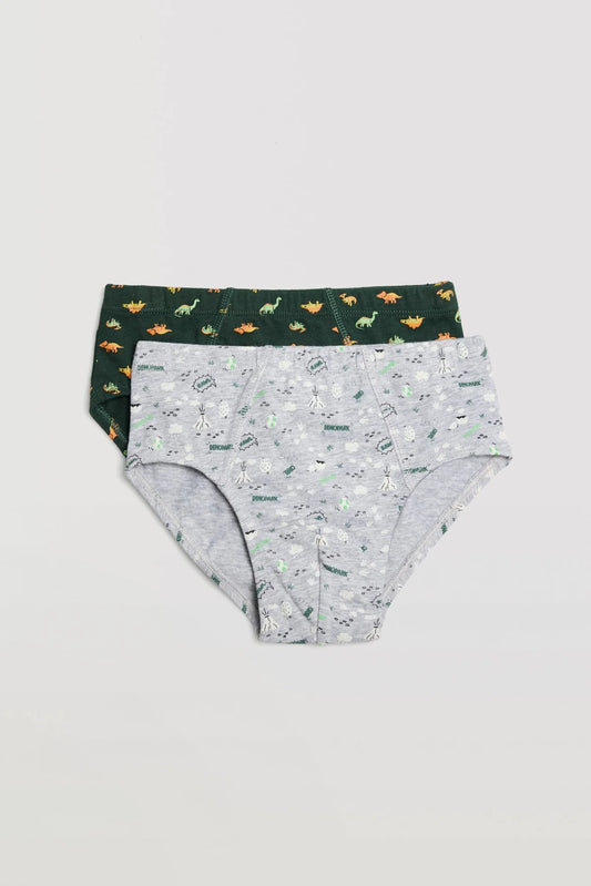 PACK-2 SLIPS INFANTIL NIÑO DINOSAURIOS