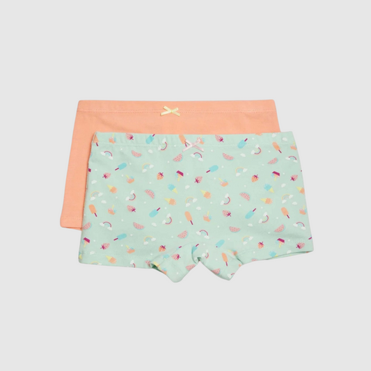 PACK-2 CULOTTES INFANTILES MARGARITA Y FRUTAS