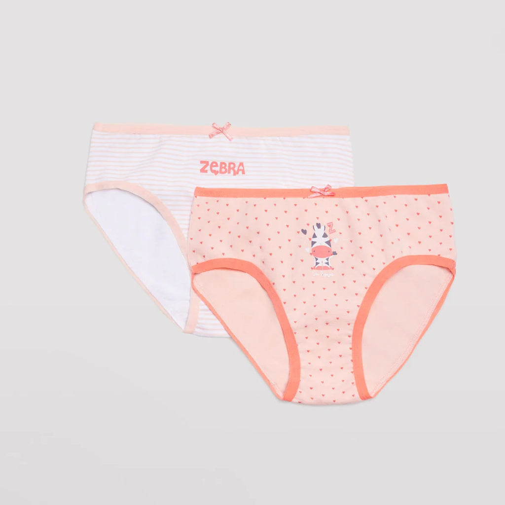 PACK-2 BRAGAS INFANTILES ZEBRA Y CORAZONCITOS
