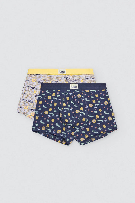 PACK-2 BOXERS INFANTIL TIME TO SAFARI