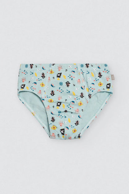 PACK-2 SLIPS INFANTIL NIIÑO VIDA PIRATA