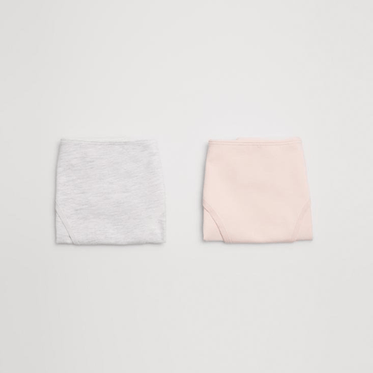 PACK-2 BRAGAS INFANTILES GRIS Y NUDE