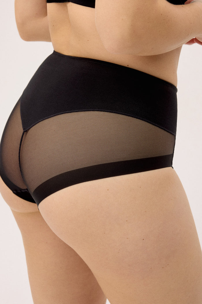 BRAGA REDUCTORA LIGERA COMPRESION ALGODON CON TUL