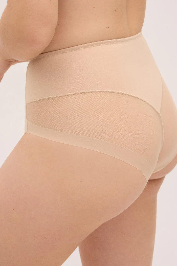 BRAGA REDUCTORA LIGERA COMPRESION ALGODON CON TUL