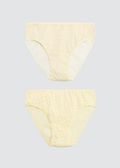 PACK-2 BRAGAS MIDI YELLOW SPRING PRINTS