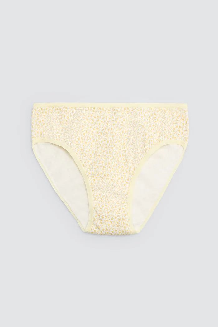 PACK-2 BRAGAS MIDI YELLOW SPRING PRINTS