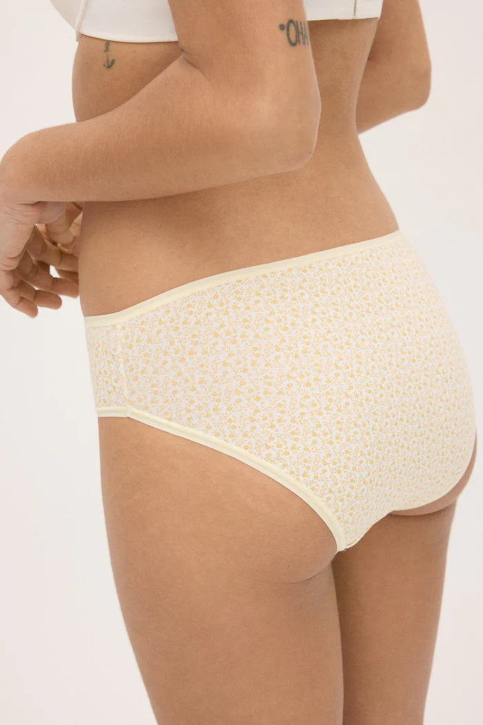 PACK-2 BRAGAS MIDI YELLOW SPRING PRINTS