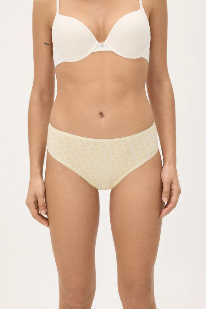 PACK-2 BRAGAS MIDI YELLOW SPRING PRINTS