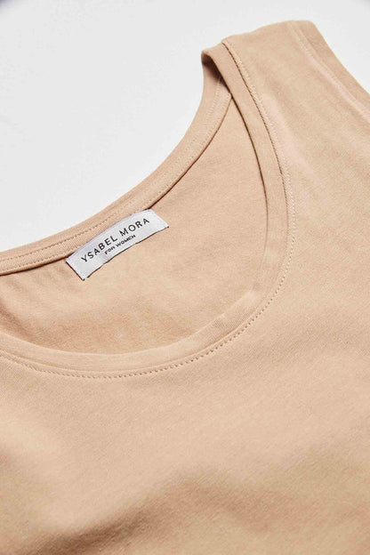 CAMISETA TIRANTE ANCHO ALGODÓN