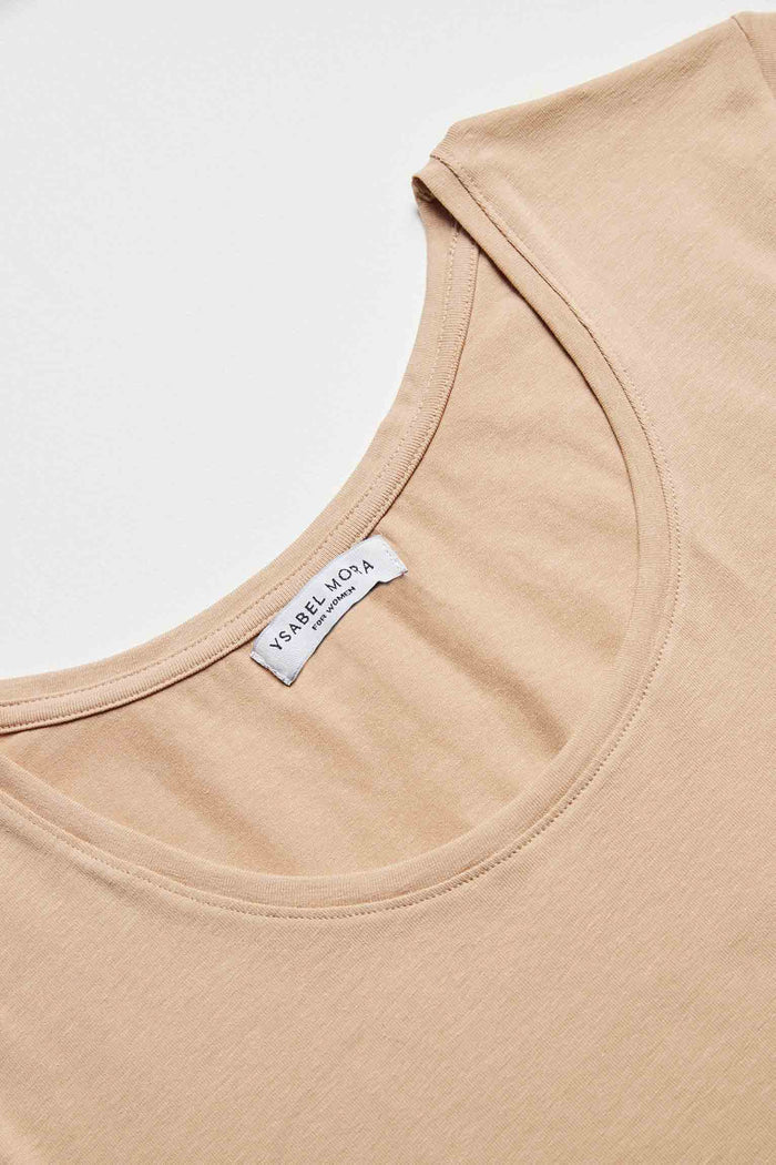 CAMISETA INTERIOR MANGA CORTA BASICA ALGODON MUJER