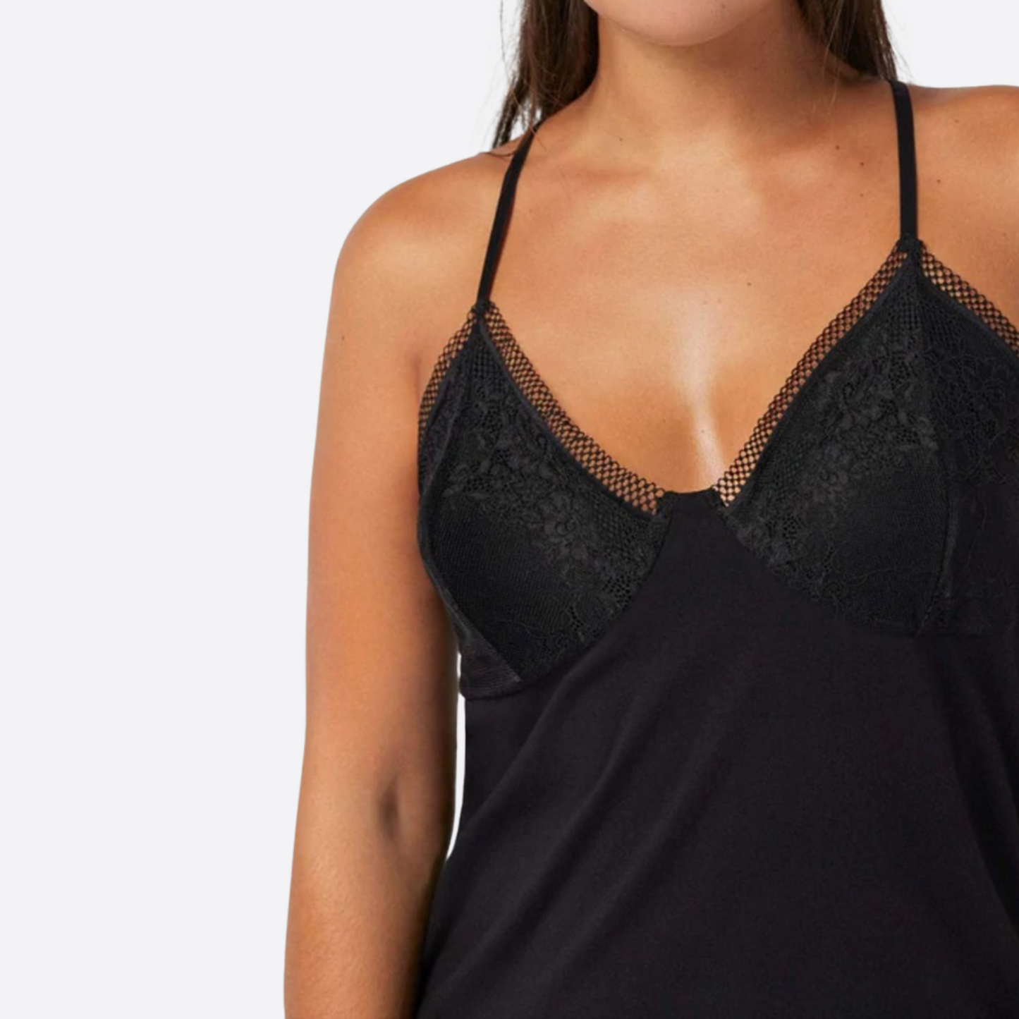 CAMISON DE TIRANTES BASIC BLACK
