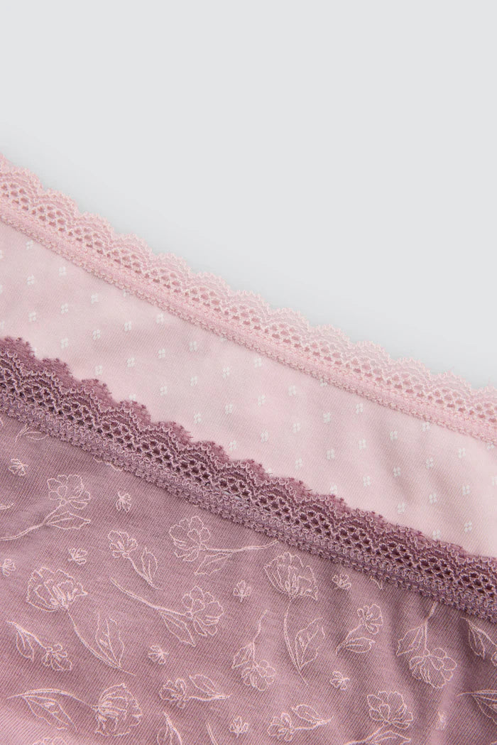PACK-2 TANGAS ROSE CHIC PRINT