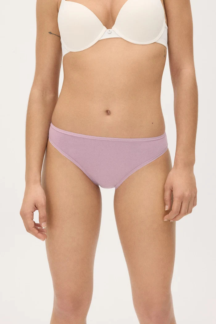 Pack 2 bragas mini básicas de algodón para mujer aurora y pale peach