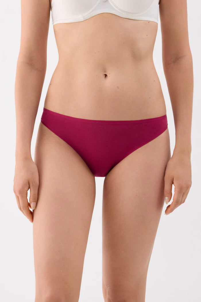 Pack 2 bragas mini básicas de algodón para mujer burgundi y forest green