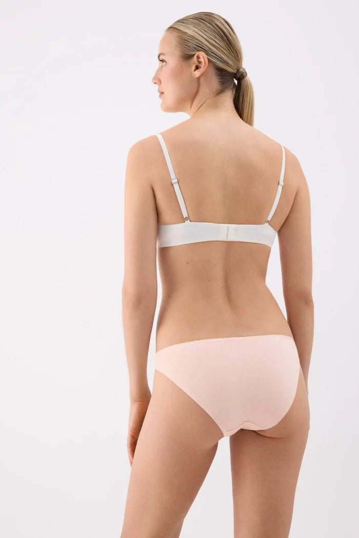 Pack 2 bragas mini básicas de algodón para mujer aurora y pale peach